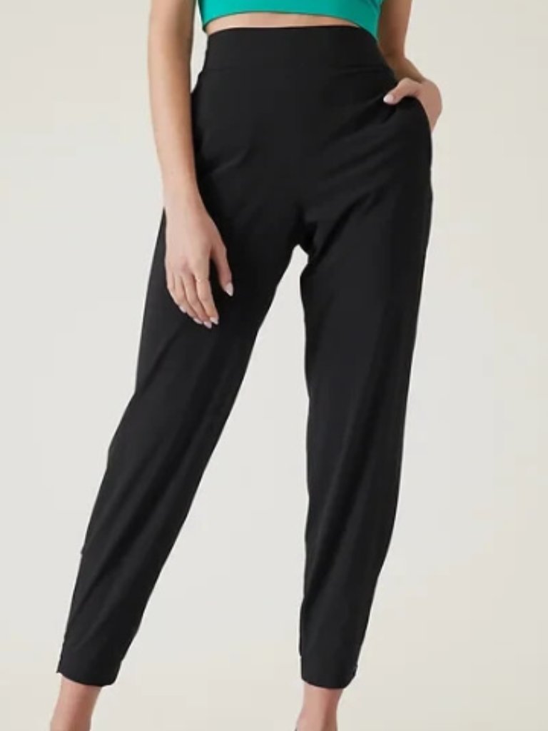 Athleta Brooklyn Mid Rise Ankle Pants Black Size 0 Tall